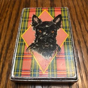 Vintage Scottie Deck of Cards Midway Plastic Coated Playing Cards